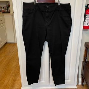 Torrid black Skinny Leg Jegging - Super Stretch Black 18 Short